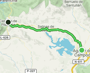 track Camino Olvidado en Palencia: Aguilar de Campoo - Cervera de Pisuerga