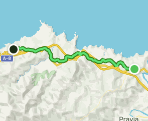 track Camino del Norte: Muros de Nalón a Nuviana