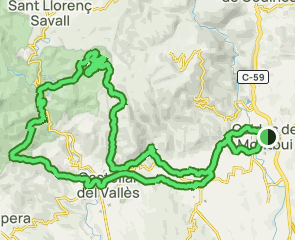 track Caldes - Les Arenes - St Feliu del Racó