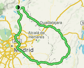 track Cabanillas de la Sierra - Alcobendas - Arganda del Rey - Guadalajara