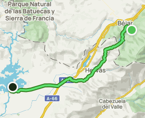 track Candelario - Hervás - Pantano de Gabriel y Galán