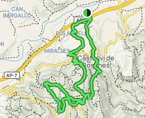 track Ca n'Abat - els Àngels - Turó de Can Perico - Castellví de Rosanes