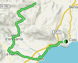 track Calp - Altea - Callosa d'en Sarrià - Penya Talai