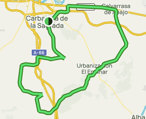track Carbajosa de la Sagrada - Mozárbez - Santa Marta de Tormes