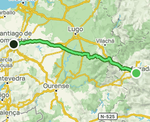 track Camino Francés: Ponferrada - Santiago de Compostela