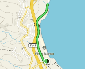 track Carretera Playa Blanca