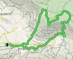 track Camping Artaza Urederra - Pico Arrepuia