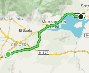 track Cañada Real Segoviana: Moralzarzal - Embalse de Santillana