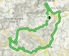 track Canzana - La Caucia - Braña Baxo - Villoria - Pola de Laviana