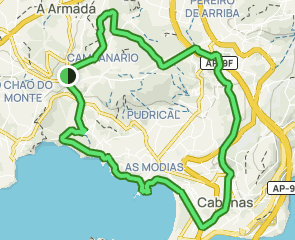 track Camiño Grande - Prismos - Cabanas - Río Castro