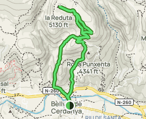track Bellver de Cerdenya - Roca Punxenta - La Reduta