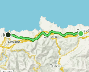 track Camino del Norte: Cadavedo a Lluarca