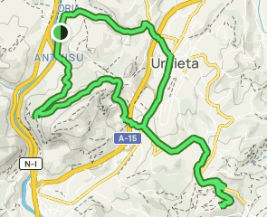 track Antxisu - Urnieta - Pico Atxelitun