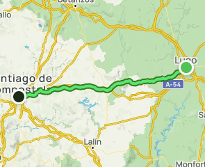 track Camino Primitivo: Lugo a Santiago de Compostela