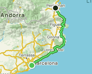 track Barcelona - Perpiñán