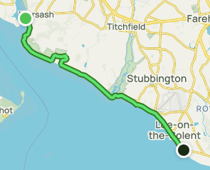 Warsash to Lee-on-the-Solent via the England Coastal Path, Hampshire ...