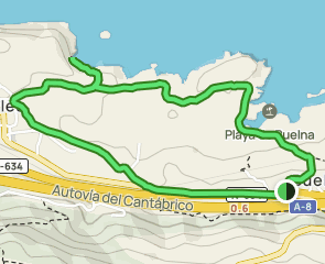 track Buelna - Playa Castiellu - Pendueles