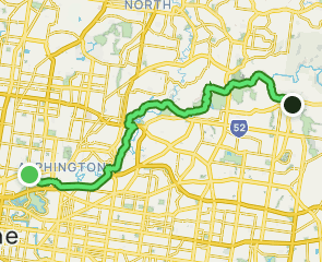 main yarra trail cycling map