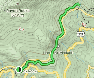 Stack Rock to Wilson Creek via Tanawha Trail | Map, Guide - North ...