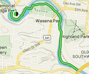 Roanoke River Greenway from Vic Thomas Park: 213 Reviews, Map