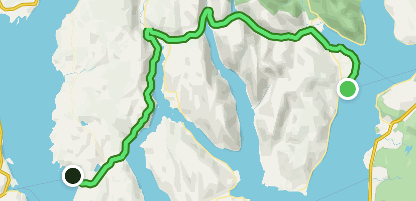 route 75 cycle route map