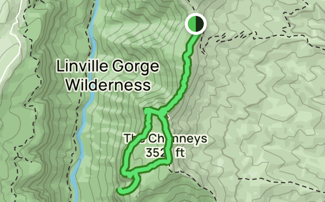 Linville gorge clearance trail map pdf