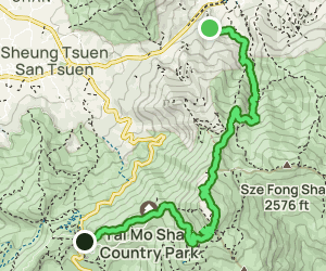 Ng Tung Chai to Tsuen Wan via Tai Mo Shan map