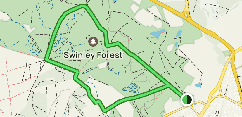 Surrey Swinley Mtb Swinley Forest Blue Trail Map 2025