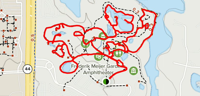All Trails Frederik Meijer Gardens Map