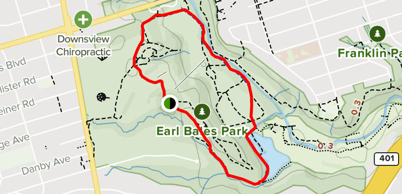 earl bales park bike trail map