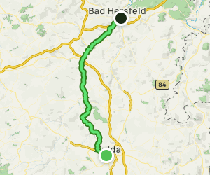 Fulda-Radweg Etappe 2: Fulda - Bad Hersfeld: 1 Reviews, Map - Hesse ...