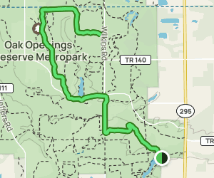 oak openings bike trail map