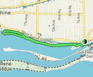 lachine canal bike path map