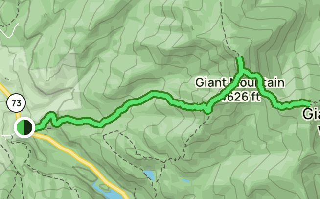 Giant Mountain and Rocky Peak Ridge via Roaring Brook Trail, New