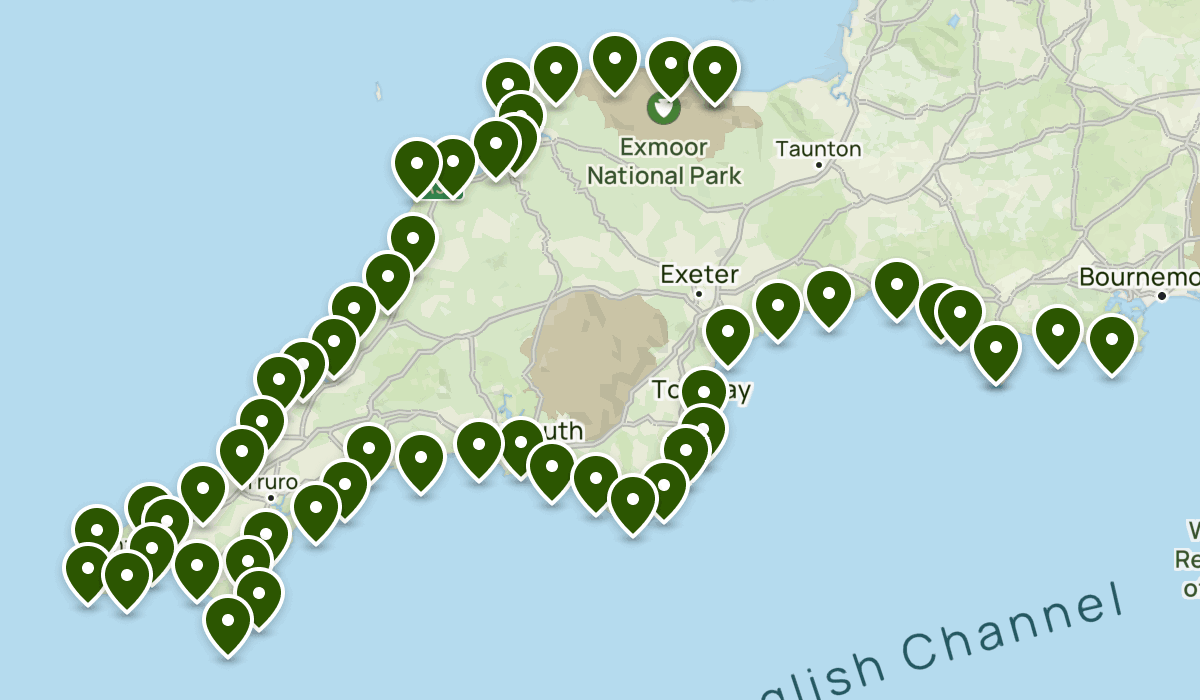 Swcp Map South West Coast Path | List | AllTrails