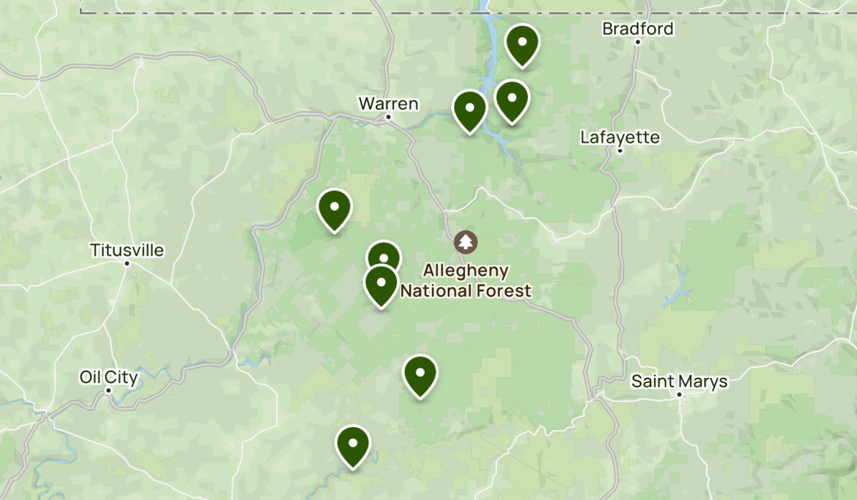 Allegheny national forest List AllTrails