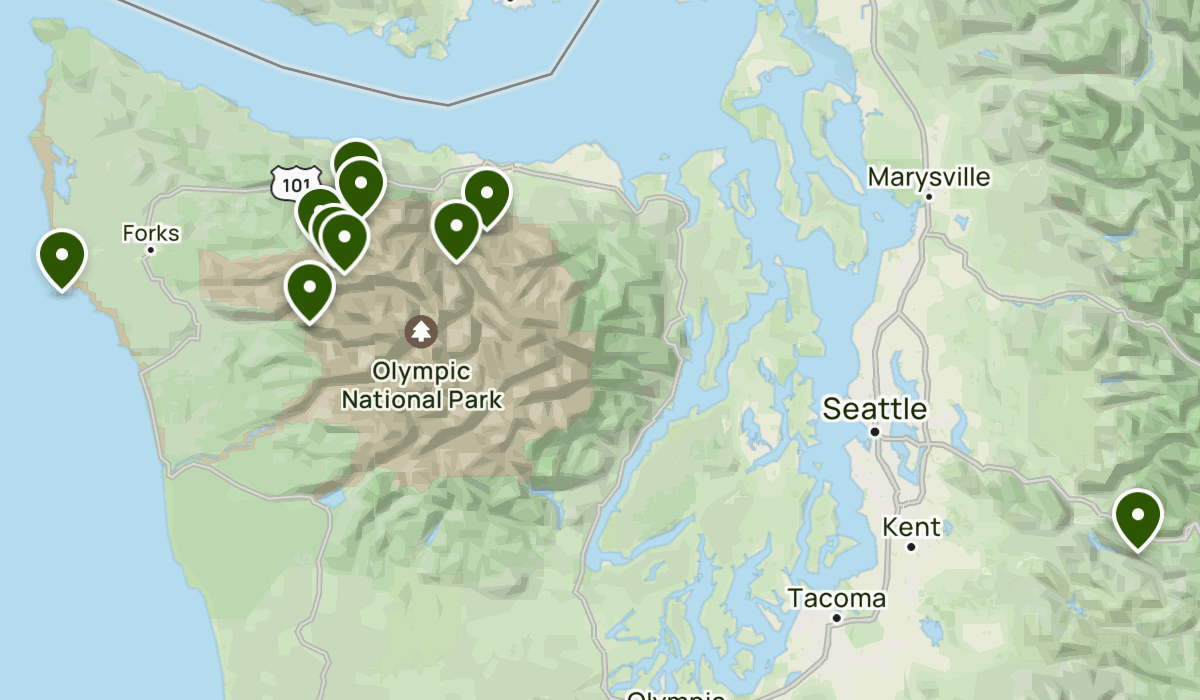 Olympic national forest trail map best sale