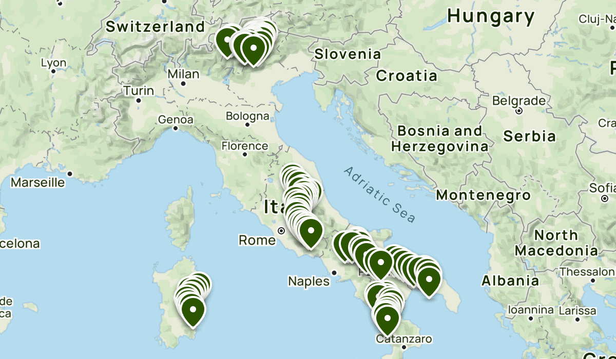 Via Cai Map Sentiero Italia CAI | Grand Italian Trail | List | AllTrails